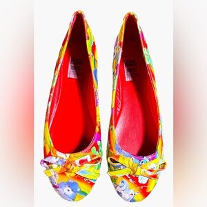 NWT Iron‎ Fist Care Bears Rainbow Ballet Flats Size 7 Kawaii Colorful Rare